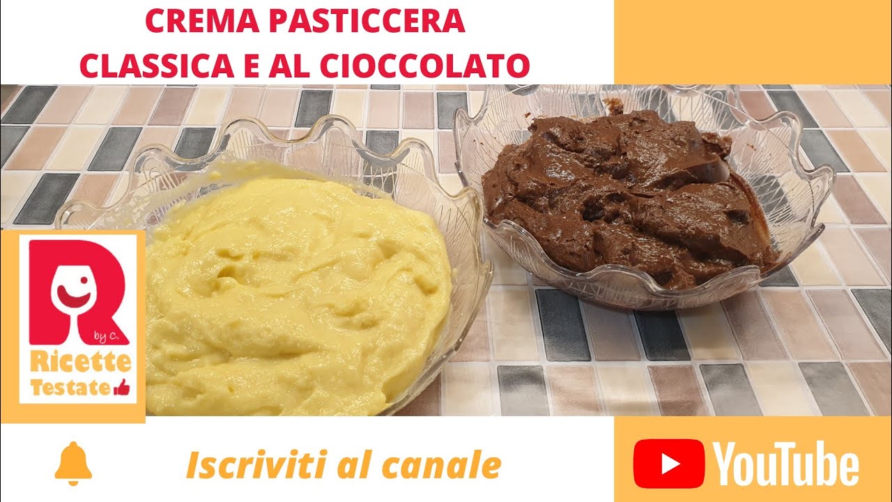 Crema pasticcera classica e al cioccolato