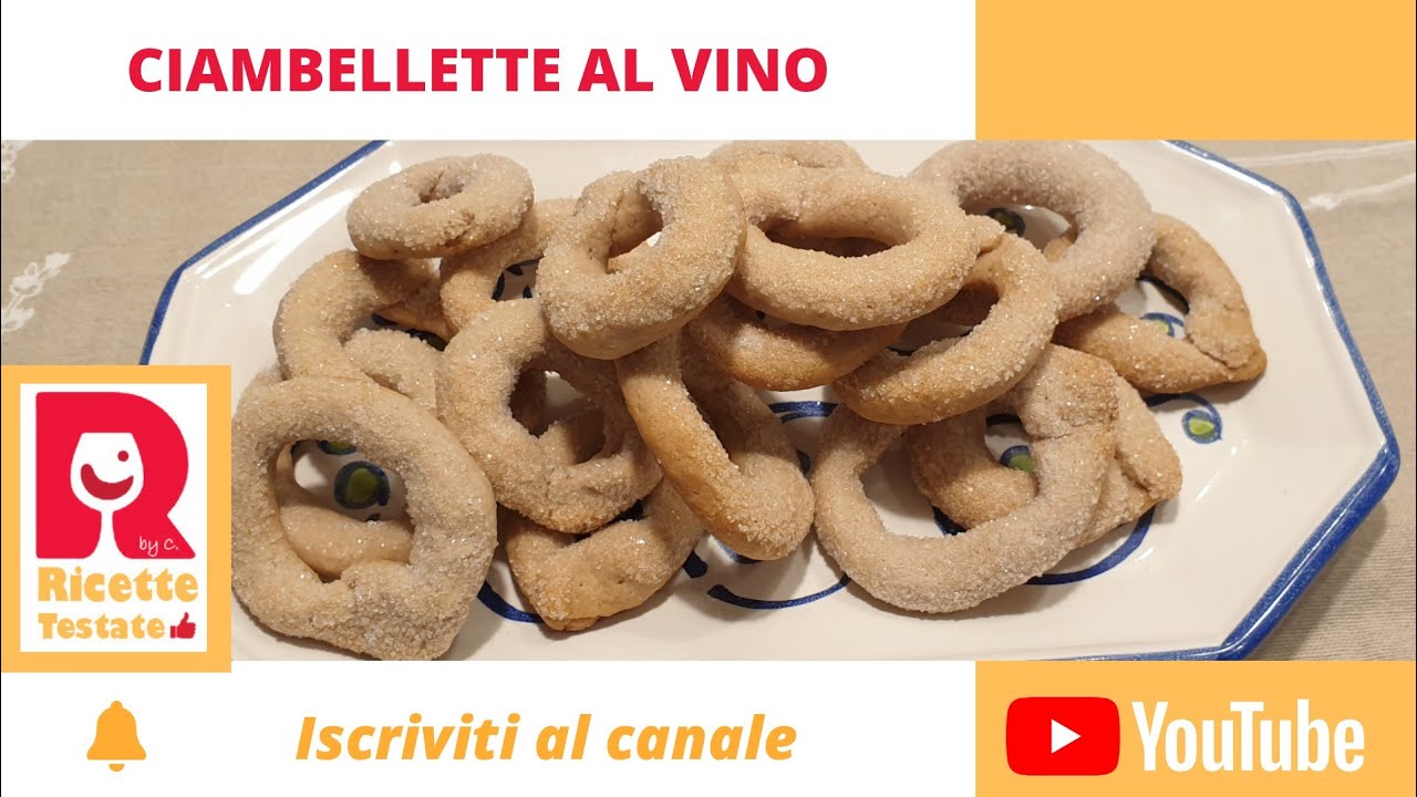 Ciambellette (o ciambelline) al vino rosso ricetta originale romana