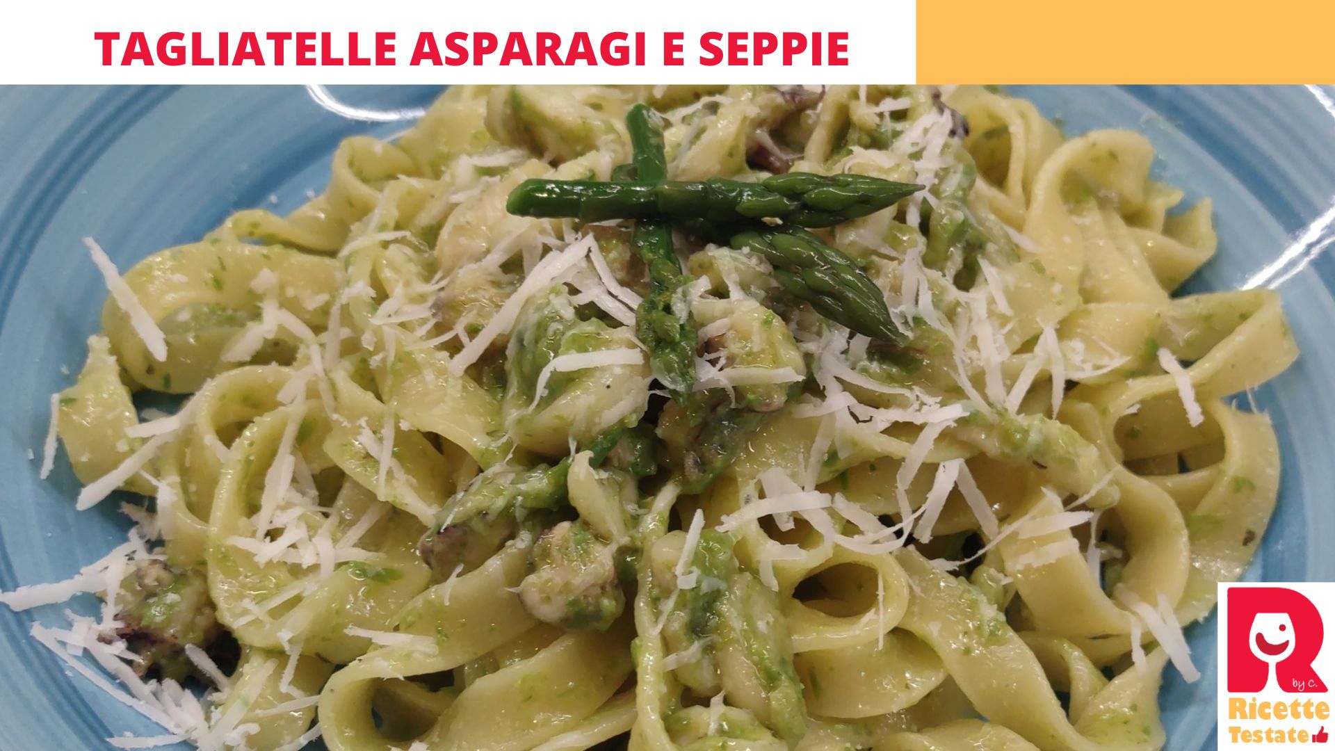 Tagliatelle asparagi e seppie